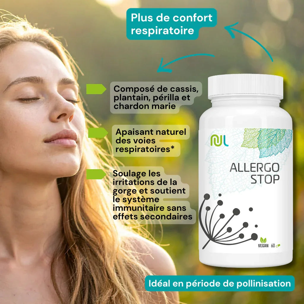 Allergo STOP - effet apaisant voies respiratoires - NutriLife Shop