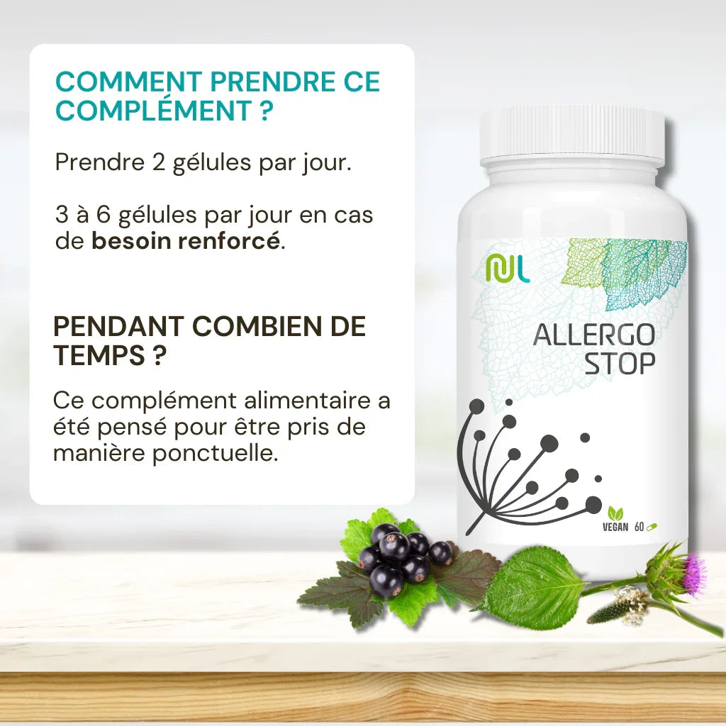 Come assumere Allergo STOP - effetto lenitivo vie respiratorie - NutriLife Shop