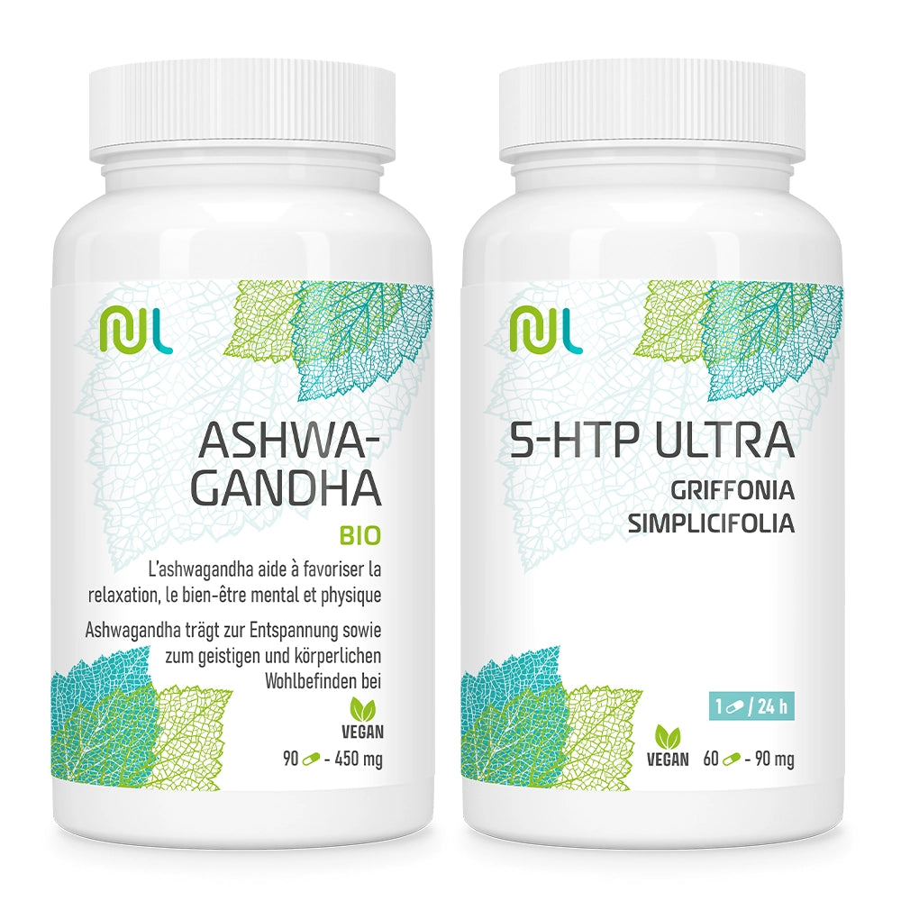 Set Serenità Primavera – Ashwagandha BIO & 5-HTP per equilibrio emotivo
