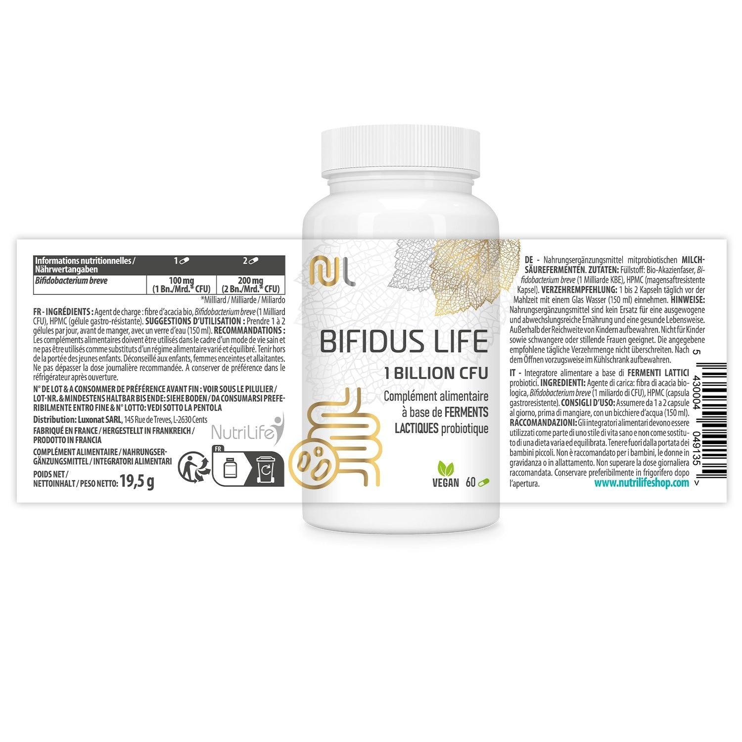Label Bifidus Life