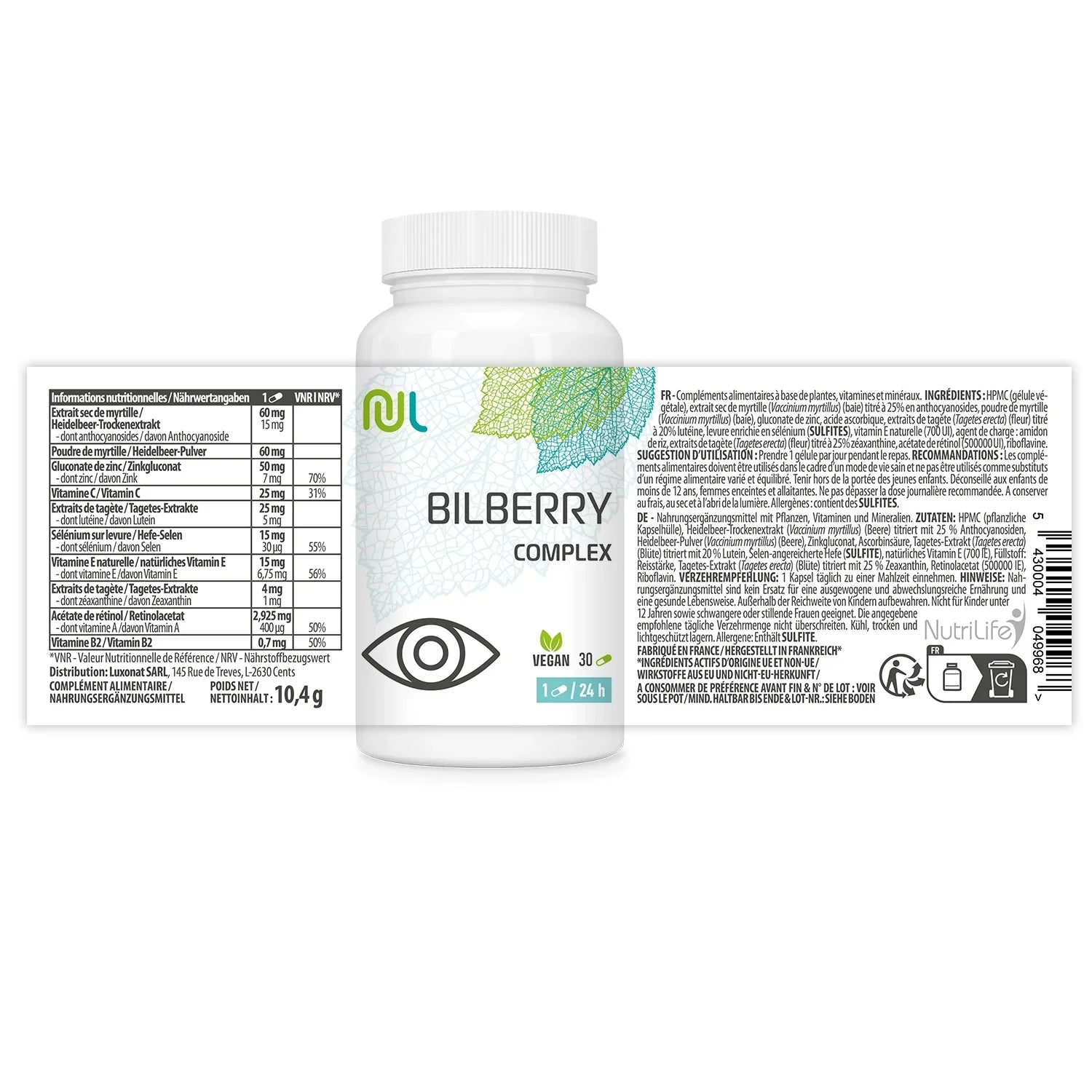 Complesso di mirtillo - salute degli occhi