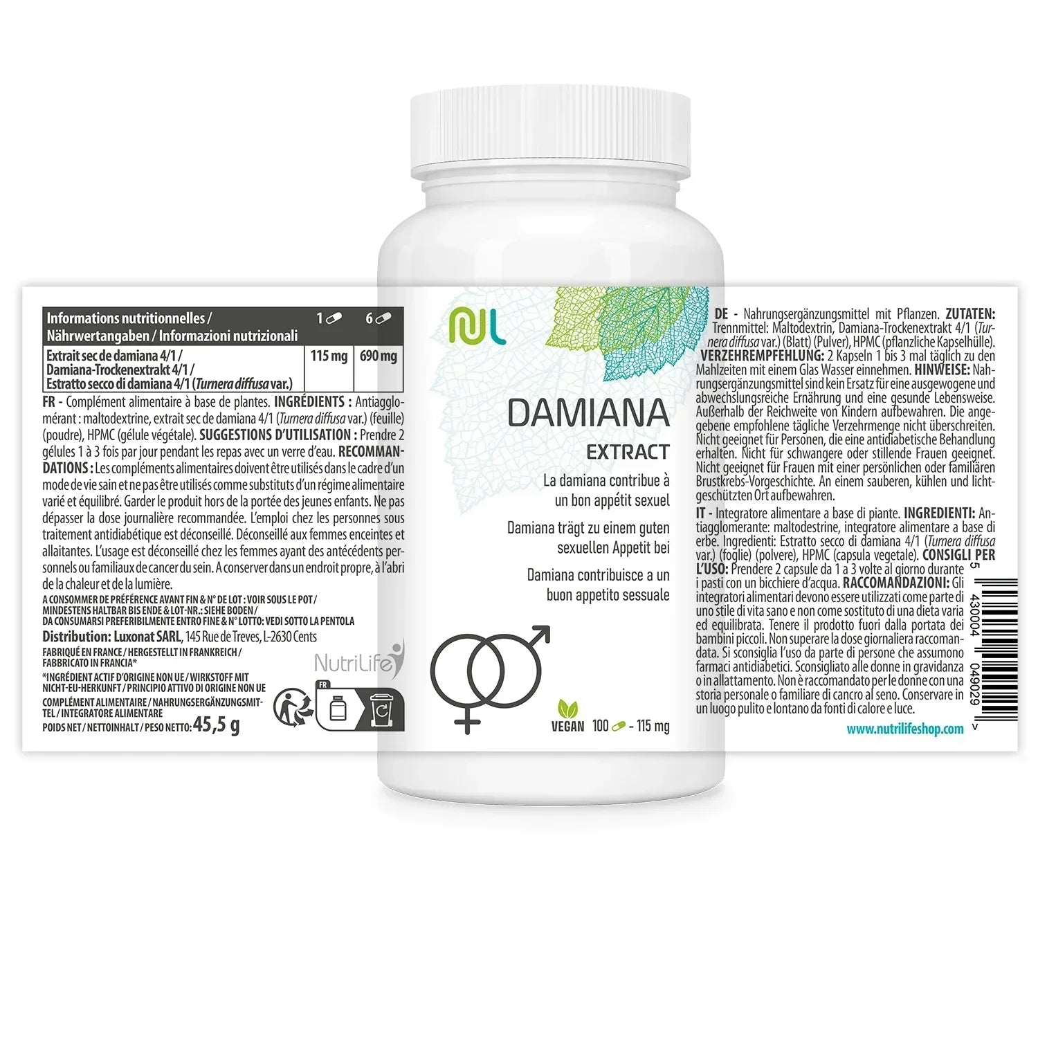 Damiana - libido per uomini e donne