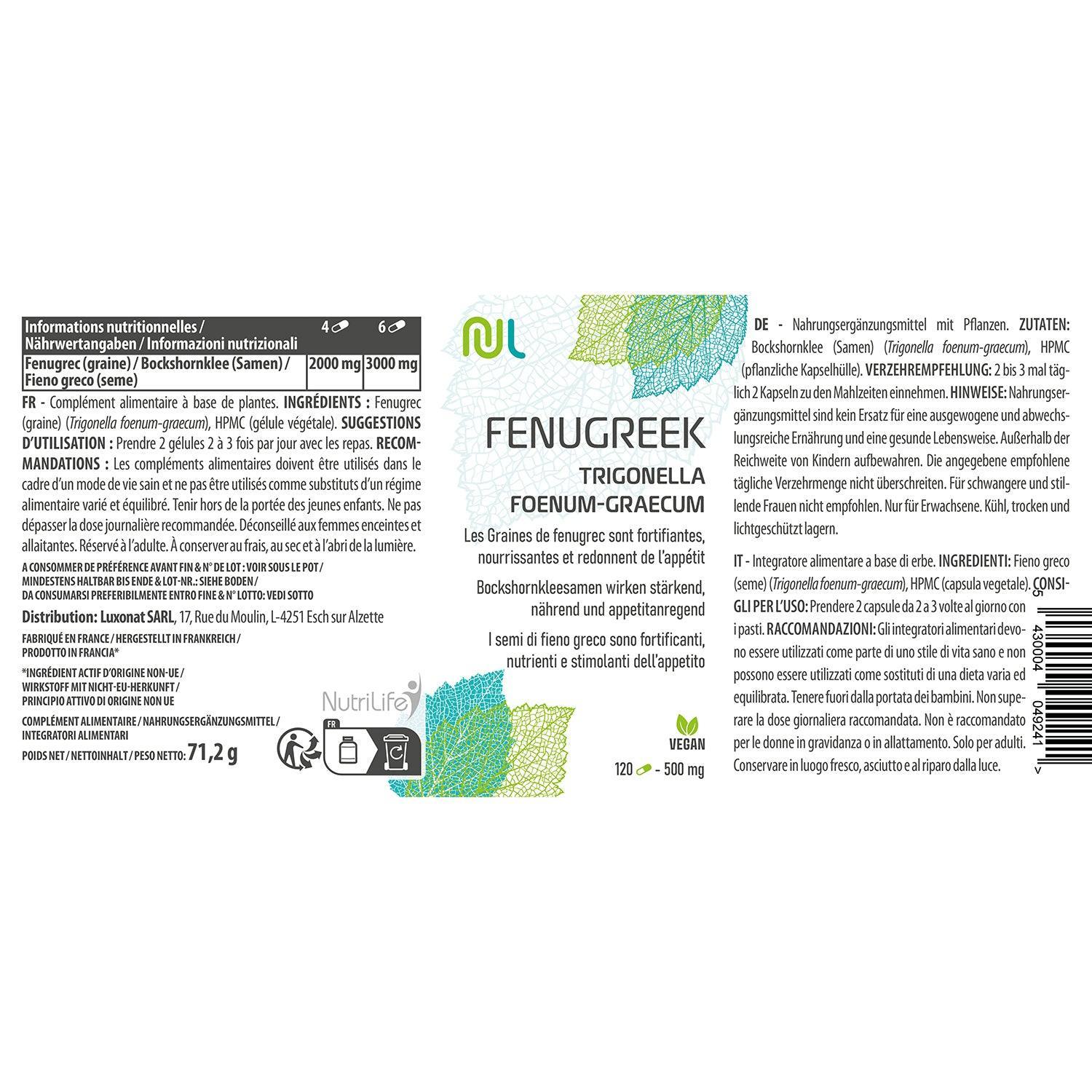 Fenugreek Seed (Graines de Fenugrec) - NutriLife Shop