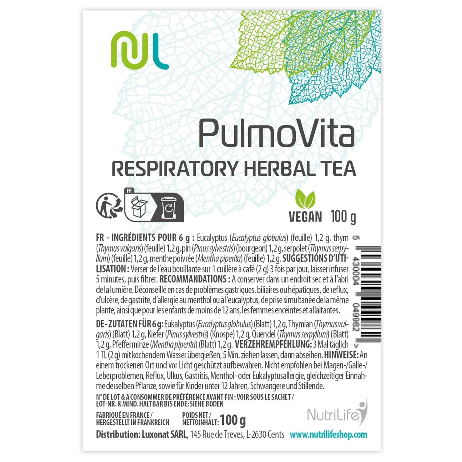 PulmoVita - Tisana per il benessere respiratorio