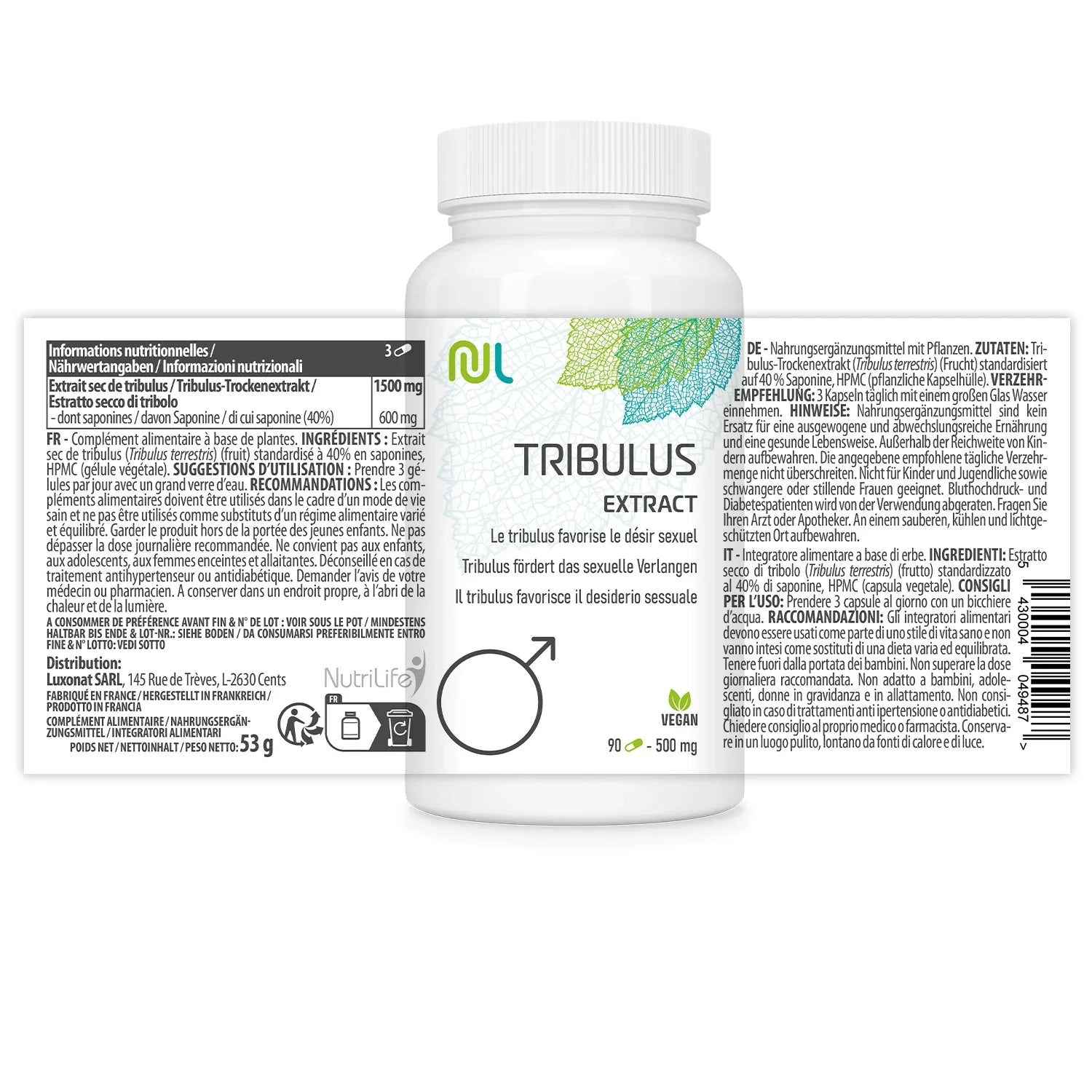 Extrait de Tribulus – Complément naturel pour vitalité masculine
