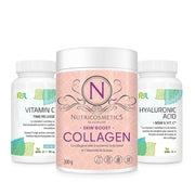 Vitamin C, Skin'Boost Collagen, Hyaluronic acid